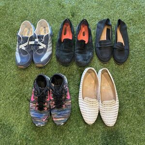 Lot Of 5 Women’s Shoes Hush Puppies, Nike, Skechers, Lucky Brand sz 5 - 9.5